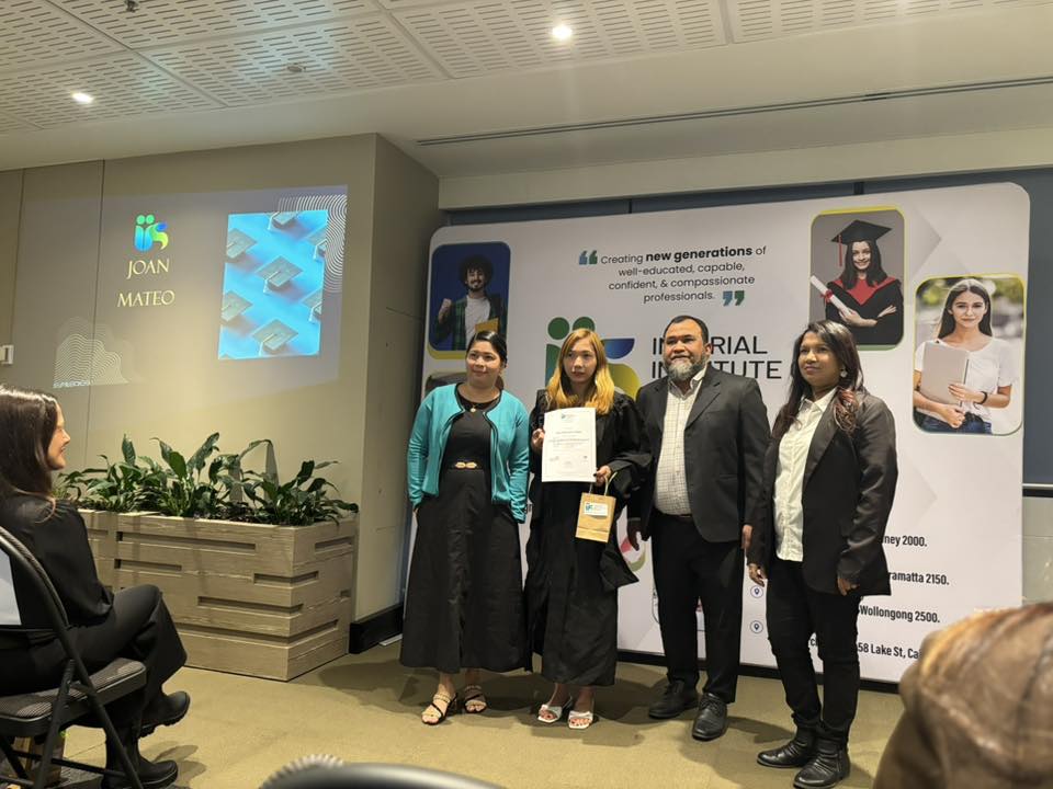 Anne Mateo Graduates from Imperial Institute of Sydney