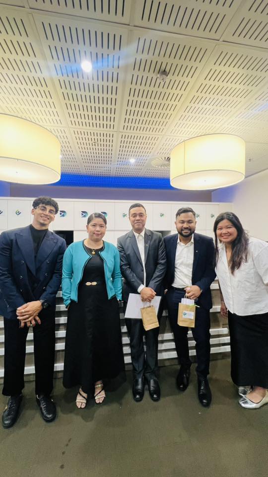 Rakibul Islam with CEO of Imperial Institute of Sydney